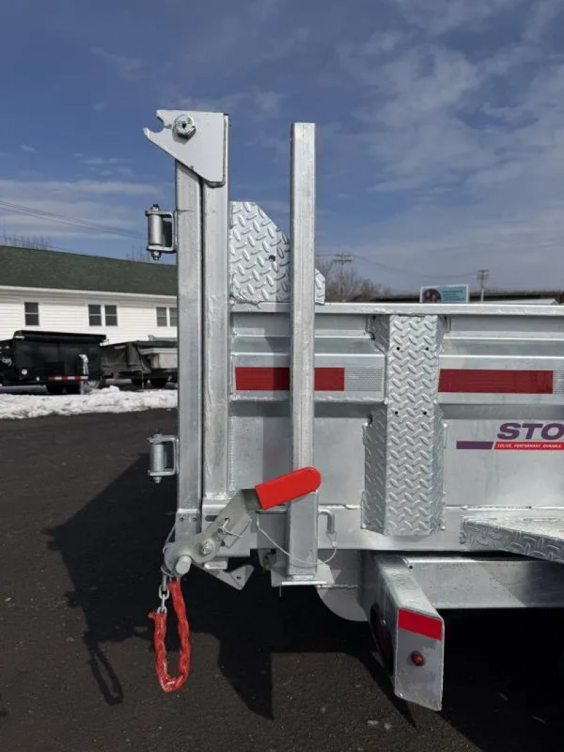 New 2026 N&N Galvanized 7X14 Dump Trailer 15K