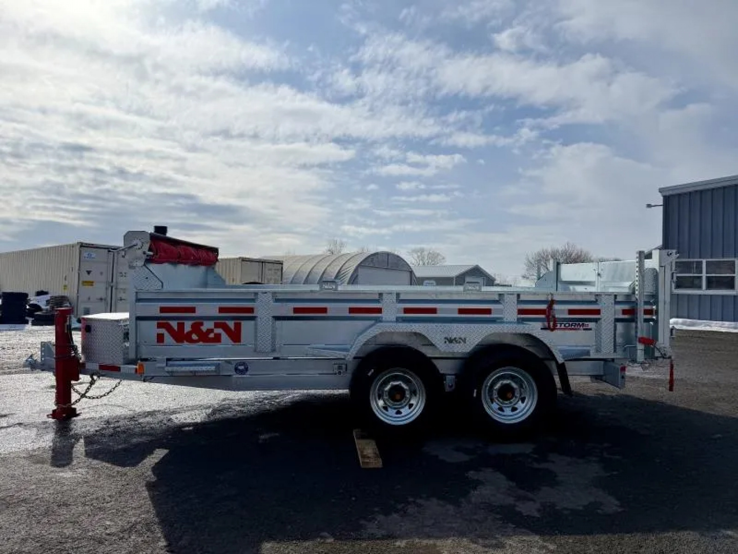 New 2026 N&N Galvanized 7X14 Dump Trailer 15K