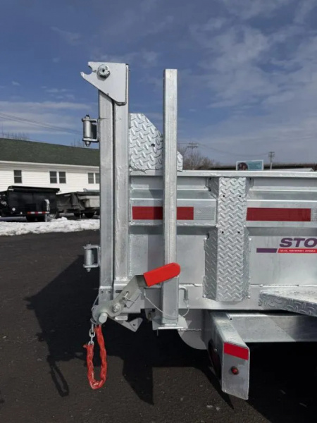 New 2026 N&N Galvanized 7X14 Dump Trailer 15K