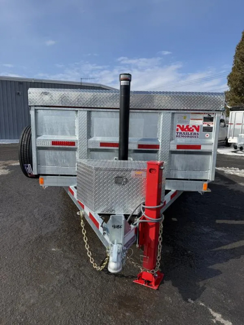 New 2026 N&N Galvanized 7X14 Dump Trailer 15K