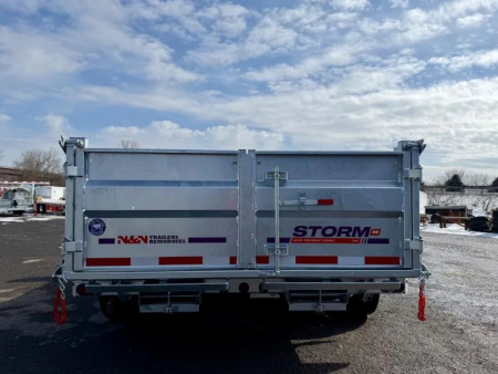 New 2026 N&N Galvanized 7X14 Dump Trailer 15K