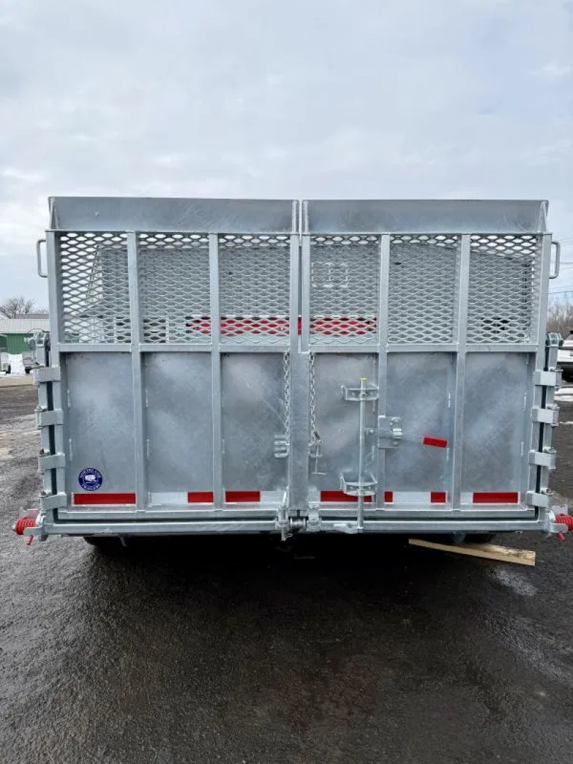 New 2026 N&N Galvanized 7X12 Dump Trailer w/combo gate 10K