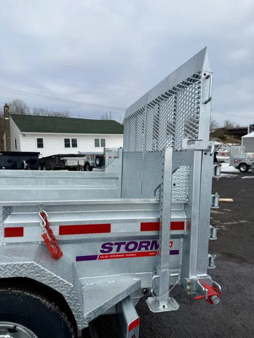 New 2026 N&N Galvanized 7X12 Dump Trailer w/combo gate 10K