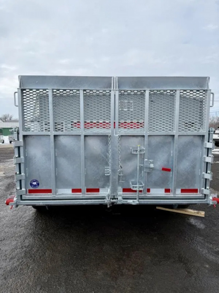 New 2026 N&N Galvanized 7X12 Dump Trailer w/combo gate 10K