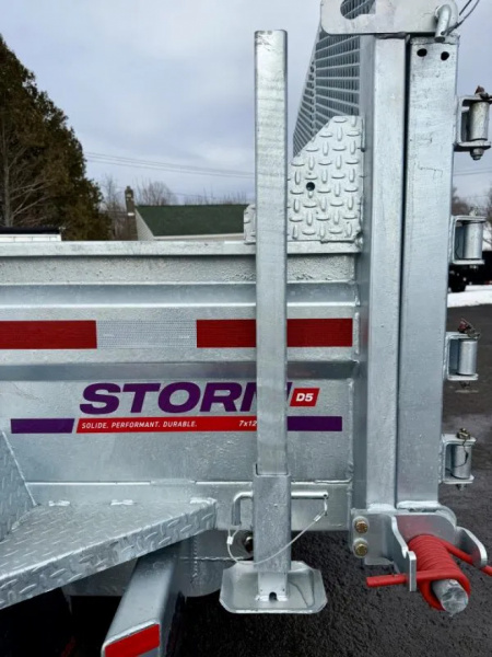 New 2026 N&N Galvanized 7X12 Dump Trailer w/combo gate 10K