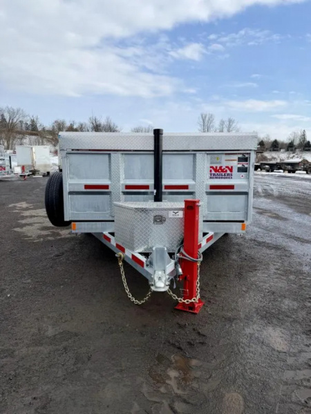 New 2026 N&N Galvanized 7X12 Dump Trailer w/combo gate 10K