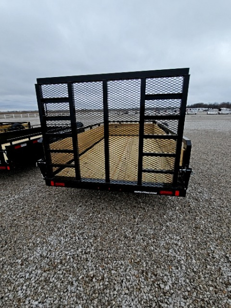 New 2026 Sure-Trac 6 x 12 Tube Top Three Board Utility Trailer