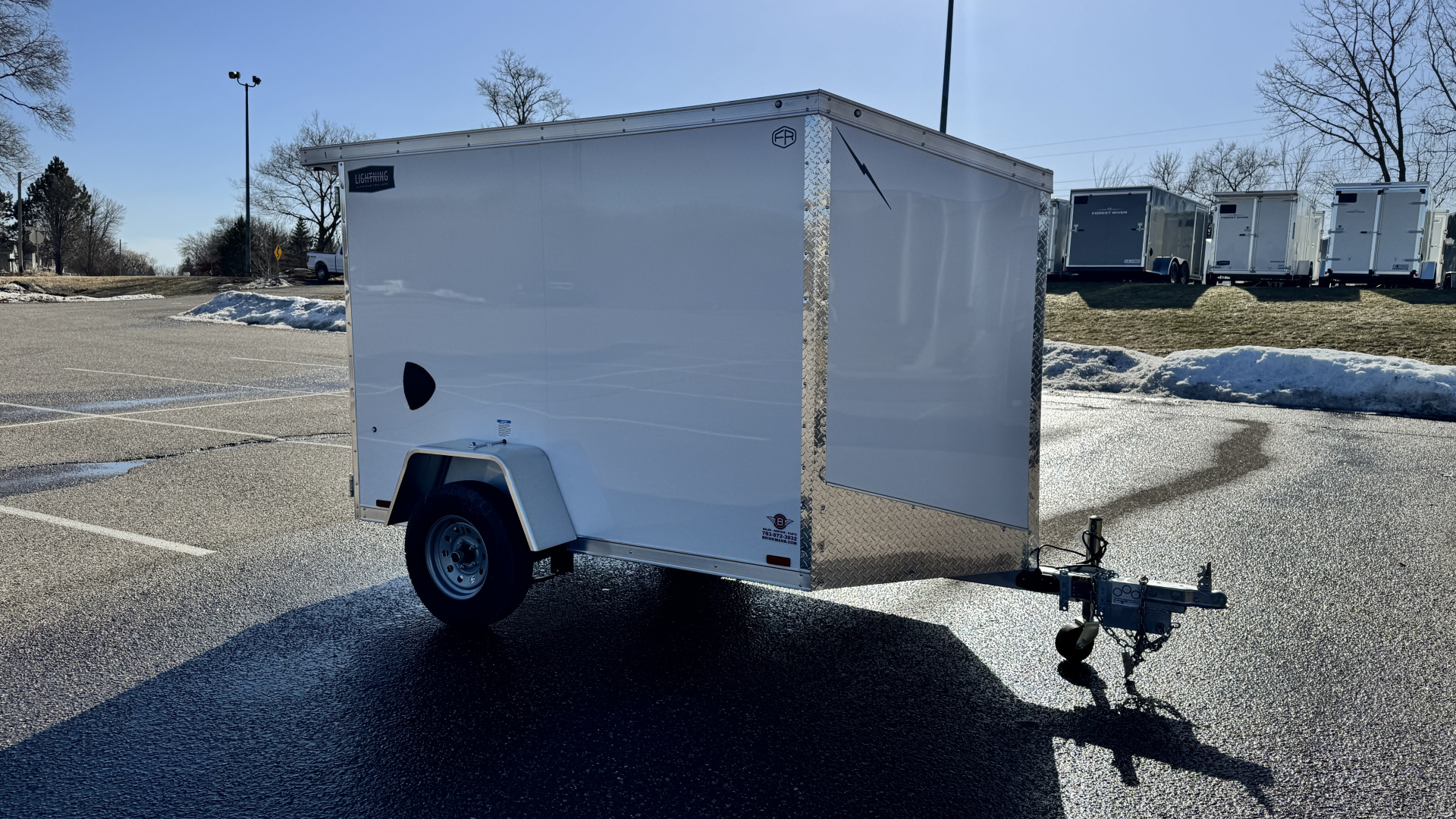 New 2026 Lightning 5X8 Cargo / Enclosed Trailer - DOUBLE DOORS!