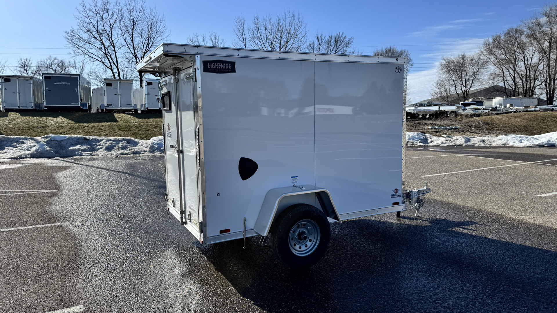 New 2026 Lightning 5X8 Cargo / Enclosed Trailer - DOUBLE DOORS!