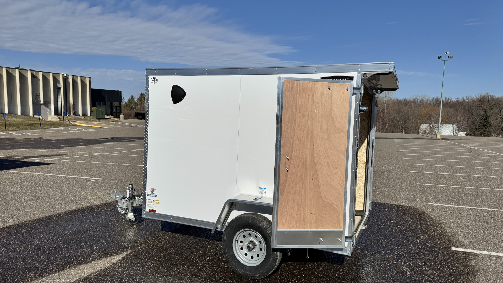 New 2026 Lightning 5X8 Cargo / Enclosed Trailer - DOUBLE DOORS!