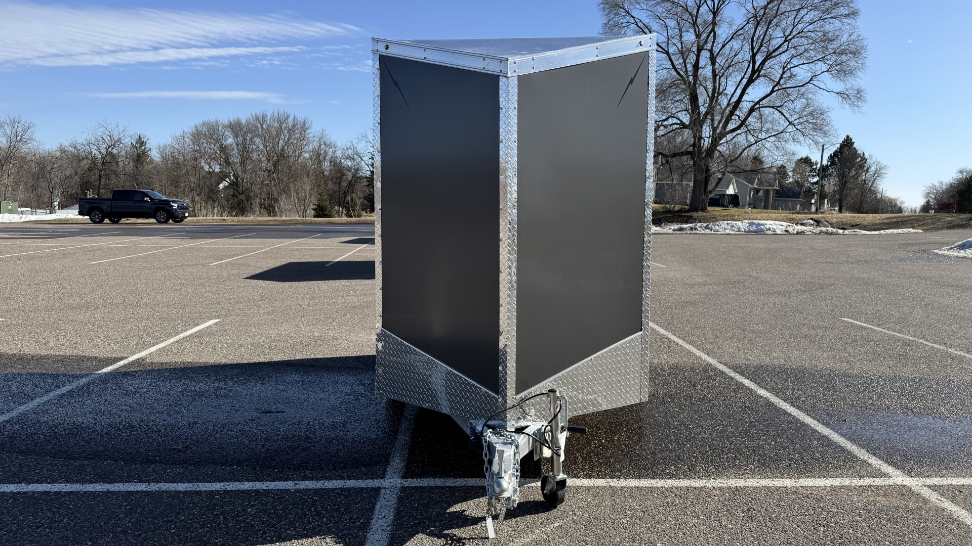 New 2026 Lightning 5X10 Enclosed Trailer - Ramp Door!
