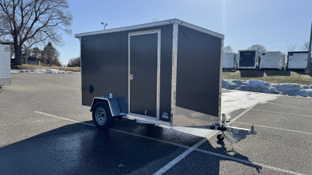 New 2026 Lightning 5X10 Enclosed Trailer - Ramp Door!