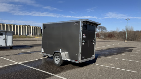 New 2026 Lightning 5X10 Enclosed Trailer - Ramp Door!