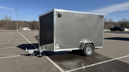 New 2026 Lightning 5X10 Enclosed Trailer - Ramp Door!