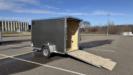 New 2026 Lightning 5X10 Enclosed Trailer - Ramp Door!