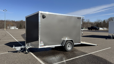 New 2026 Lightning 5X10 Enclosed Trailer - Ramp Door!