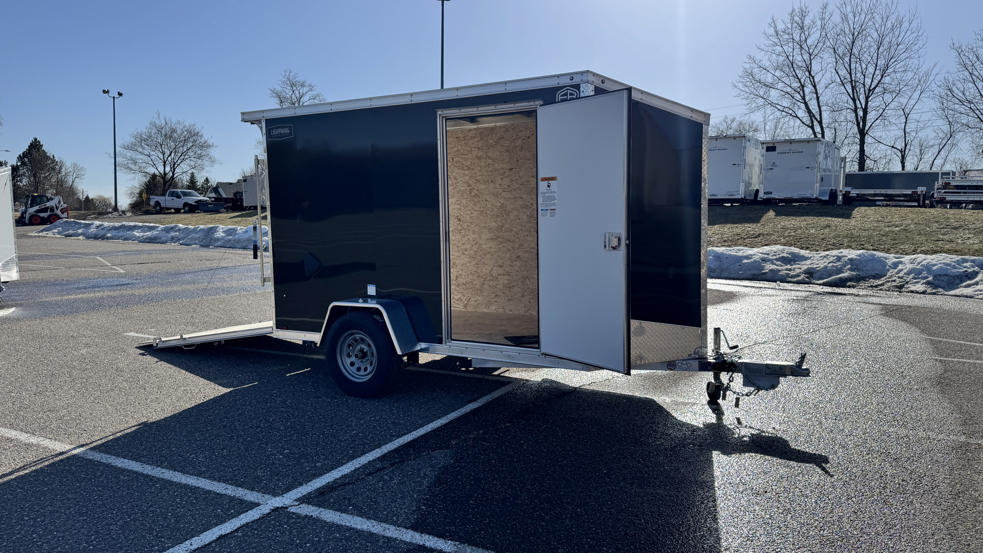 New 2026 Lightning 5X10 Enclosed Trailer - Ramp Door!