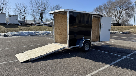 New 2026 Lightning 5X10 Enclosed Trailer - Ramp Door!