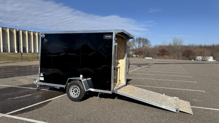 New 2026 Lightning 5X10 Enclosed Trailer - Ramp Door!