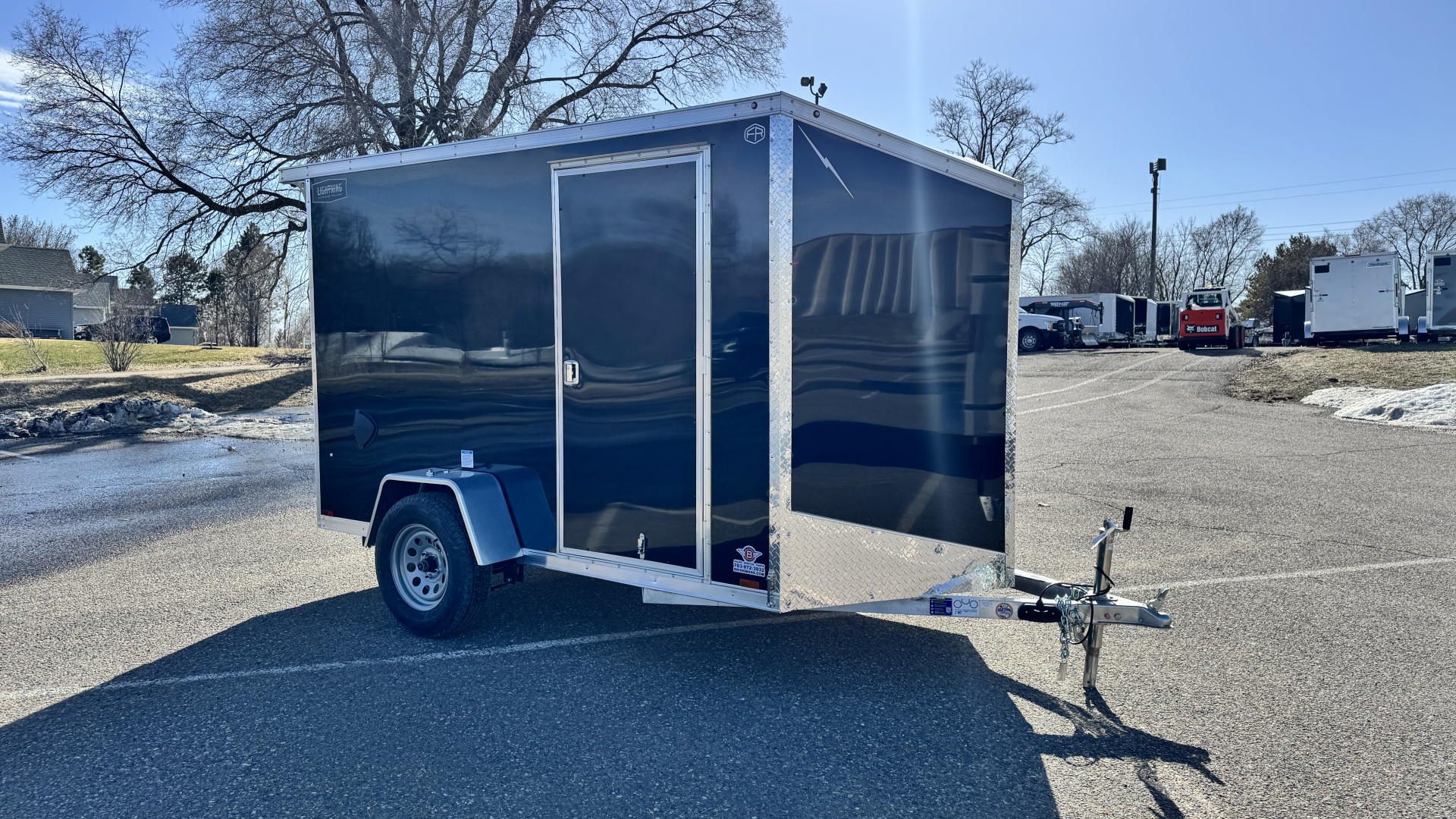 New 2026 Lightning 6X10 Cargo / Enclosed Trailer- Rear Ramp door!