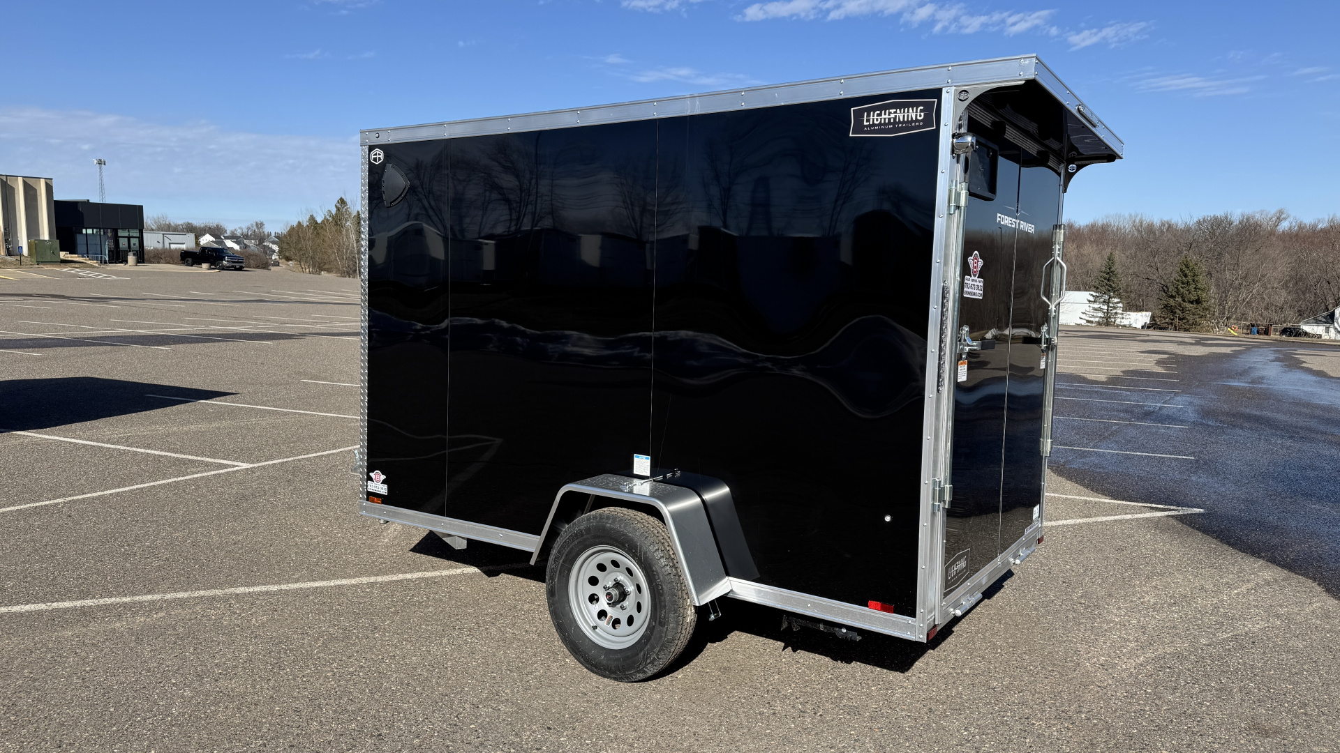 New 2026 Lightning 6X10 Cargo / Enclosed Trailer- Rear Ramp door!