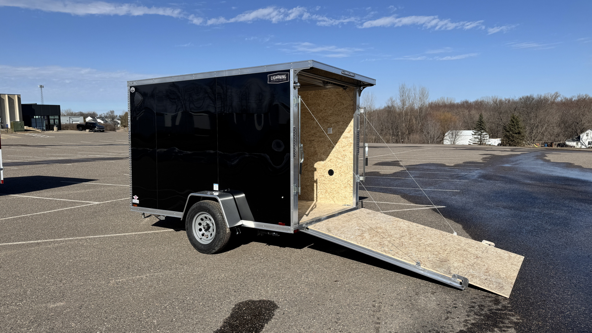 New 2026 Lightning 6X10 Cargo / Enclosed Trailer- Rear Ramp door!