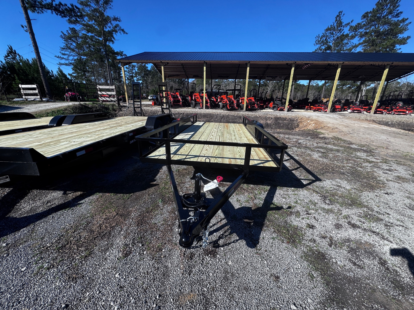 New 2026 Clay's Trailers 76x16 7k slide in ramps utility trailer