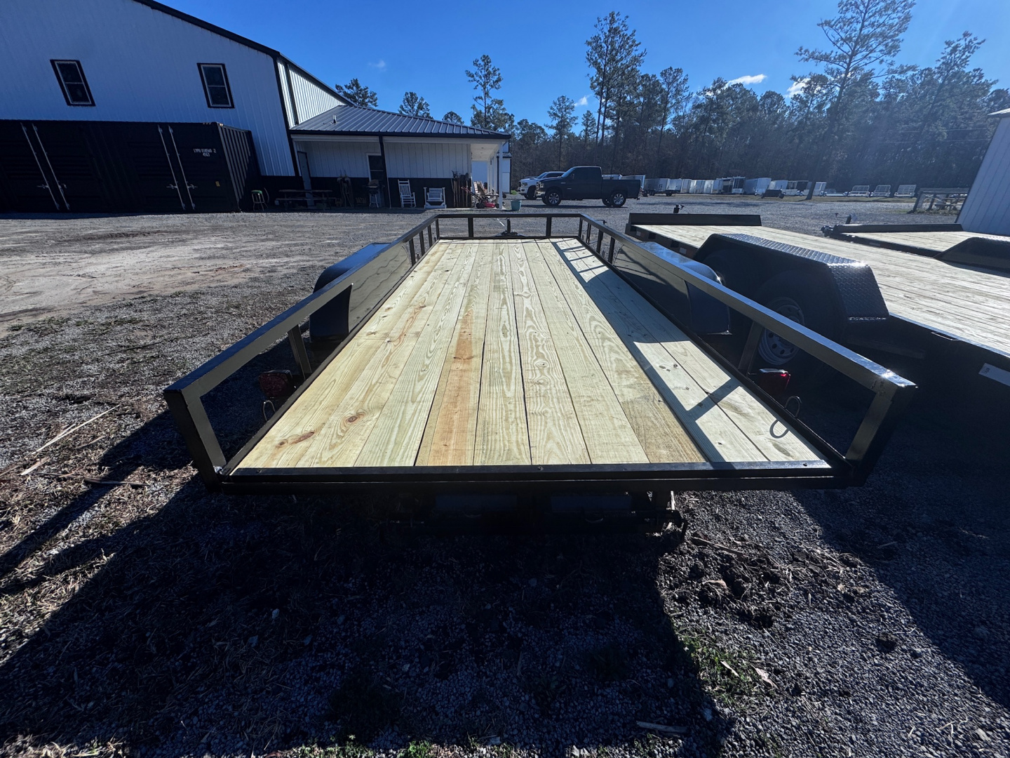 New 2026 Clay's Trailers 76x16 7k slide in ramps utility trailer