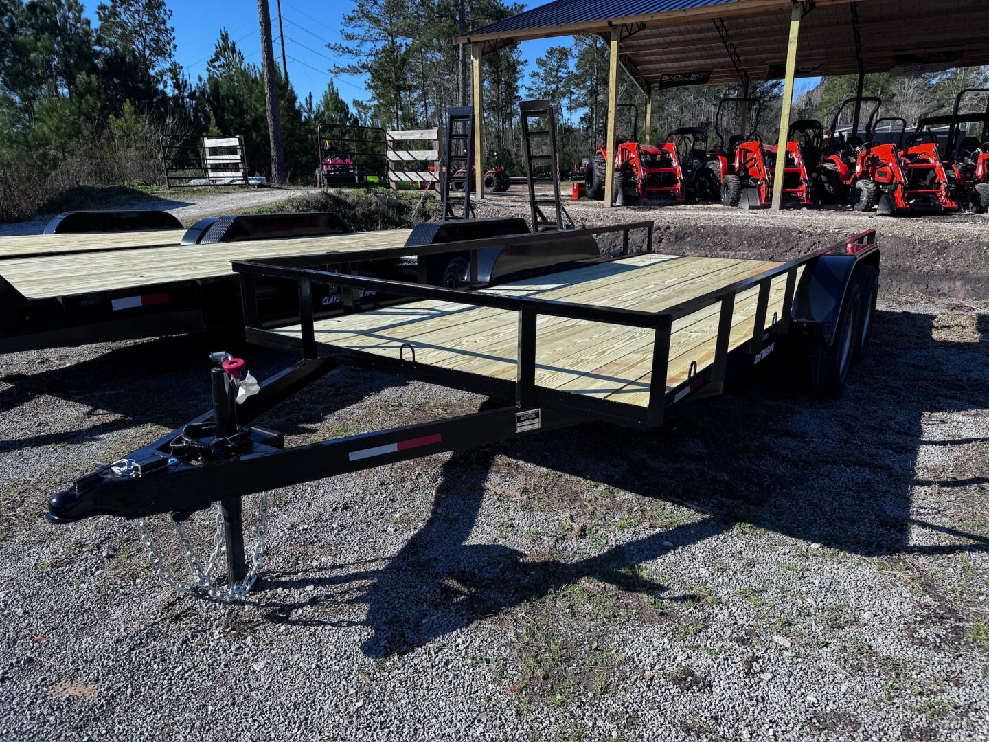 New 2026 Clay's Trailers 76x16 7k slide in ramps utility trailer