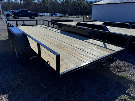New 2026 Clay's Trailers 76x16 7k slide in ramps utility trailer