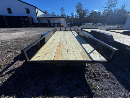 New 2026 Clay's Trailers 76x16 7k slide in ramps utility trailer