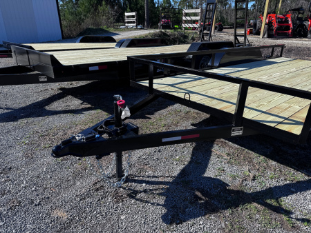 New 2026 Clay's Trailers 76x16 7k slide in ramps utility trailer