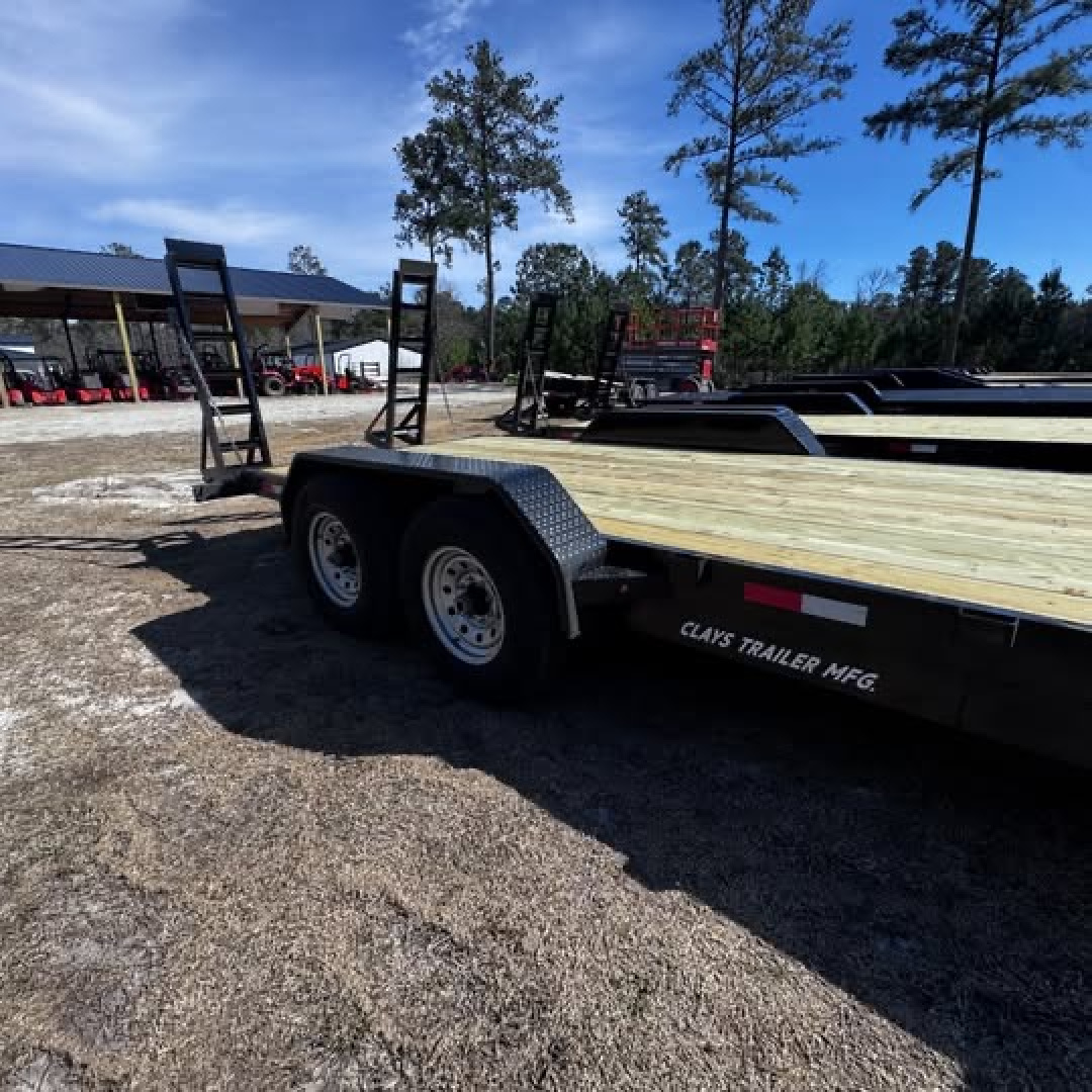 New 2026 Clay's Trailers 7x20 14k stand up ramps equipment trailer