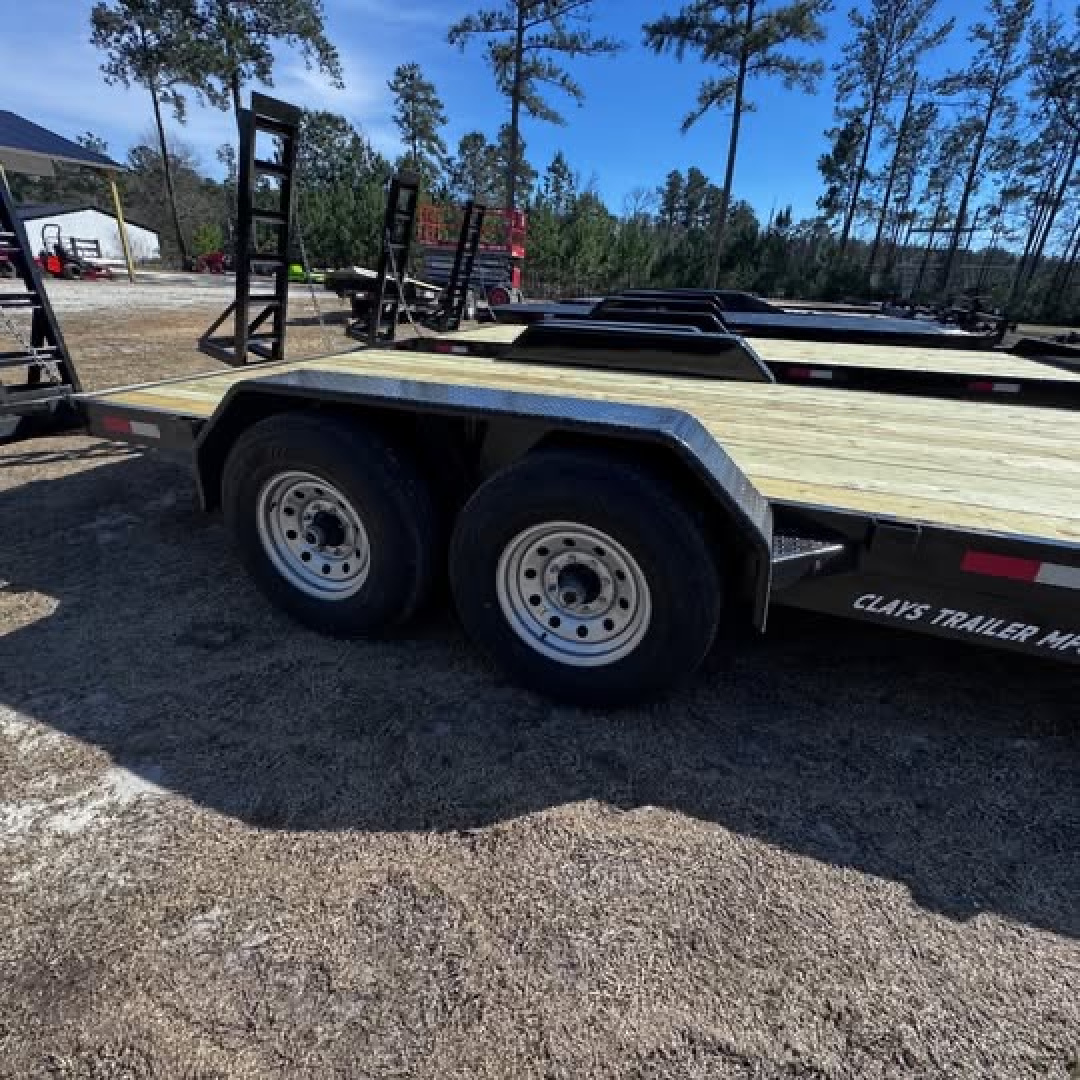 New 2026 Clay's Trailers 7x20 14k stand up ramps equipment trailer