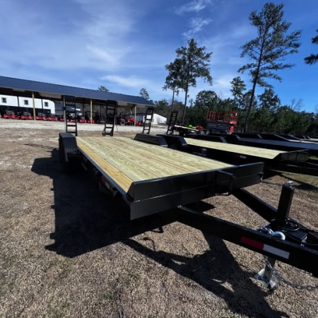 New 2026 Clay's Trailers 7x20 14k stand up ramps equipment trailer