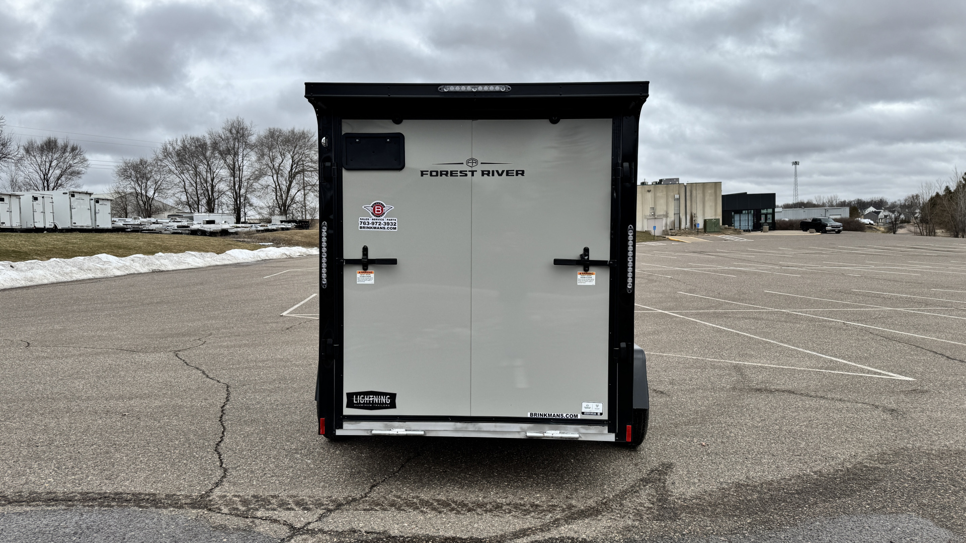 New 2026 Lightning 6X10 Cargo / Enclosed Trailer- Rear Ramp door! Blackout Package!