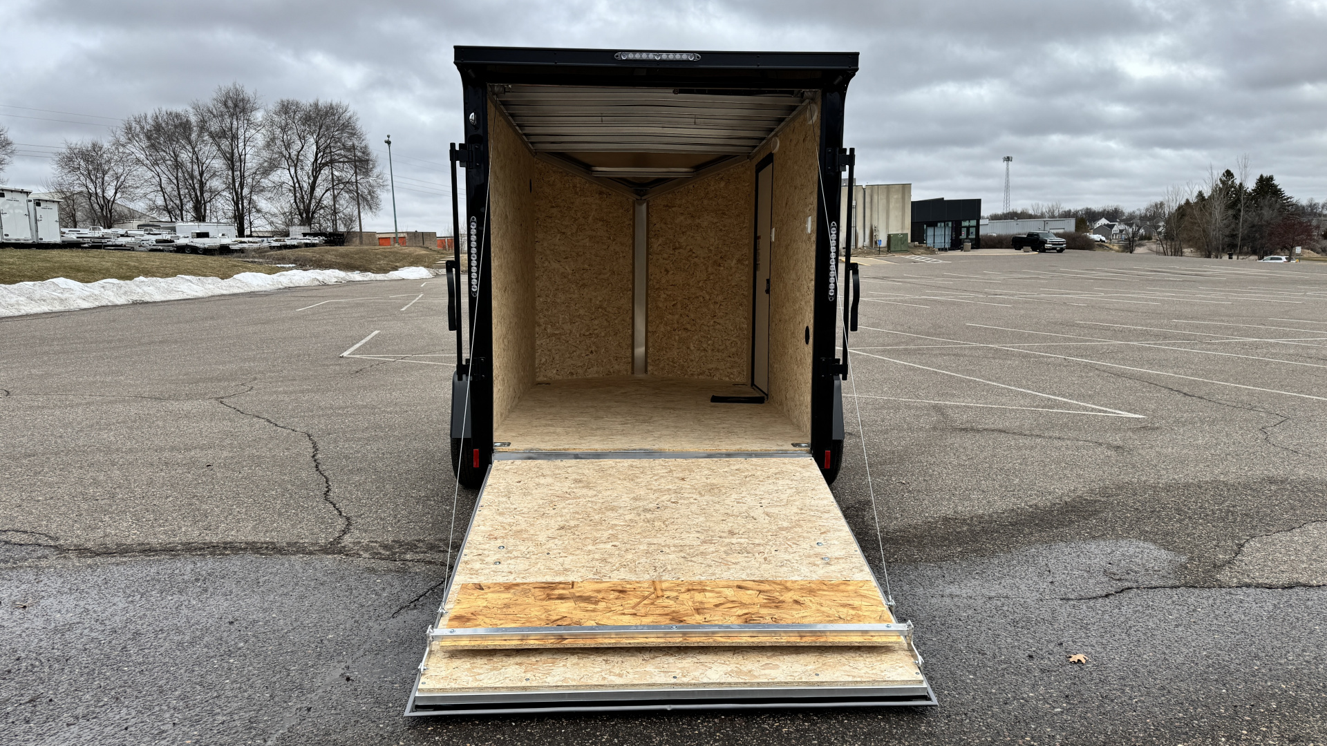 New 2026 Lightning 6X10 Cargo / Enclosed Trailer- Rear Ramp door! Blackout Package!