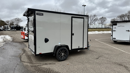 New 2026 Lightning 6X10 Cargo / Enclosed Trailer- Rear Ramp door! Blackout Package!