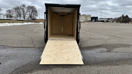 New 2026 Lightning 6X10 Cargo / Enclosed Trailer- Rear Ramp door! Blackout Package!