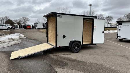 New 2026 Lightning 6X10 Cargo / Enclosed Trailer- Rear Ramp door! Blackout Package!