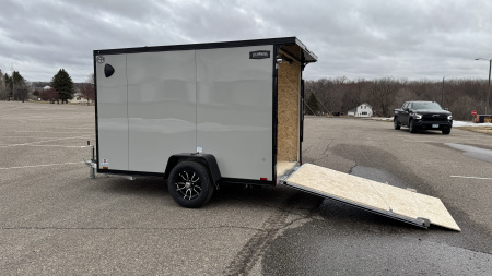 New 2026 Lightning 6X10 Cargo / Enclosed Trailer- Rear Ramp door! Blackout Package!