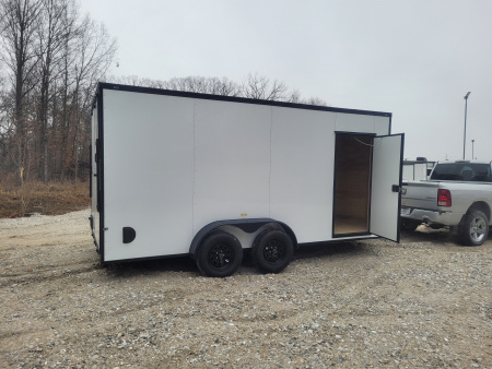 New 2026 Maximum Cargo Trailers 7x16 TA, 7' interior height , 35k axles, .080 polycore Cargo / Enclosed Trailer