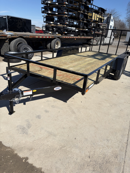New 2026 AMO UT182 Utility Trailer 76X18 TA (GVW:7000)