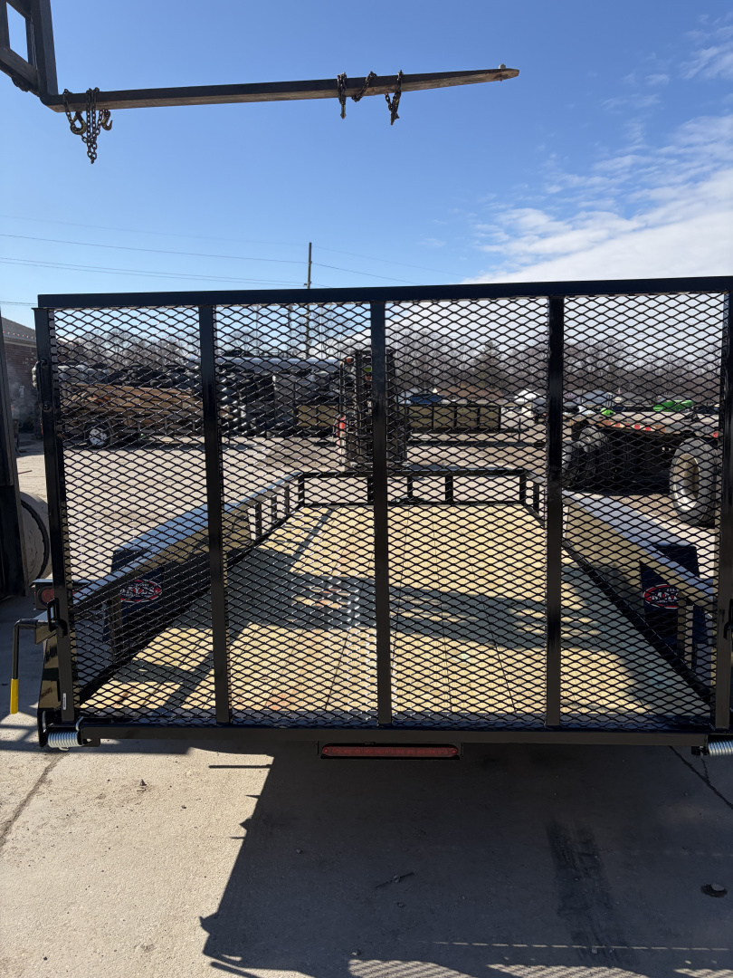 New 2026 AMO UT142 Utility Trailer 76X14 LOWSIDE TA (GVW:7000) BLACK