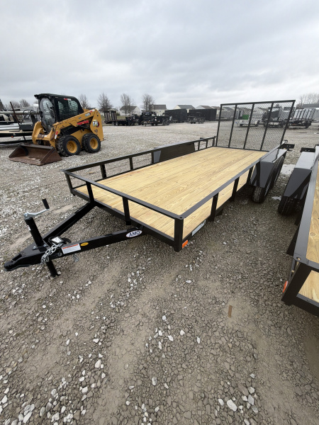 New 2026 AMO UT162 Utility Trailer 76X16 TA LOWSIDE(GVW:7000)