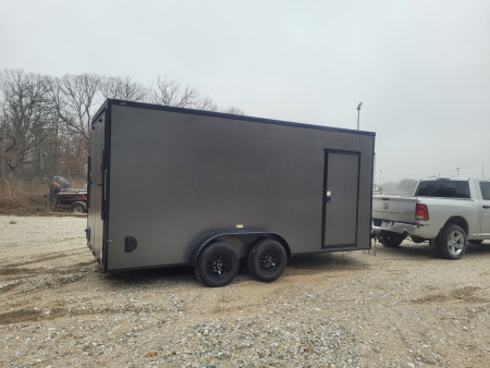 New 2026 Maximum Cargo Trailers 7x16 TA, 7' interior height , 35k axles, .080 polycore Cargo / Enclosed Trailer