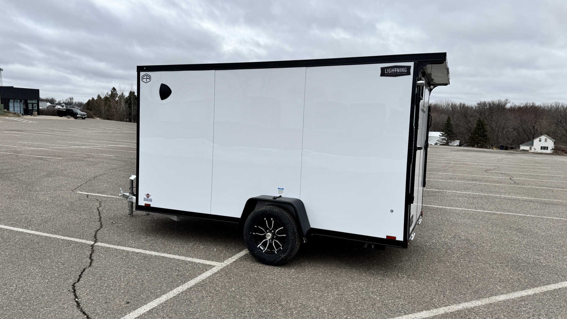 New 2026 Lightning 6x12 Enclosed Aluminum Cargo Trailer - RAMP DOOR!