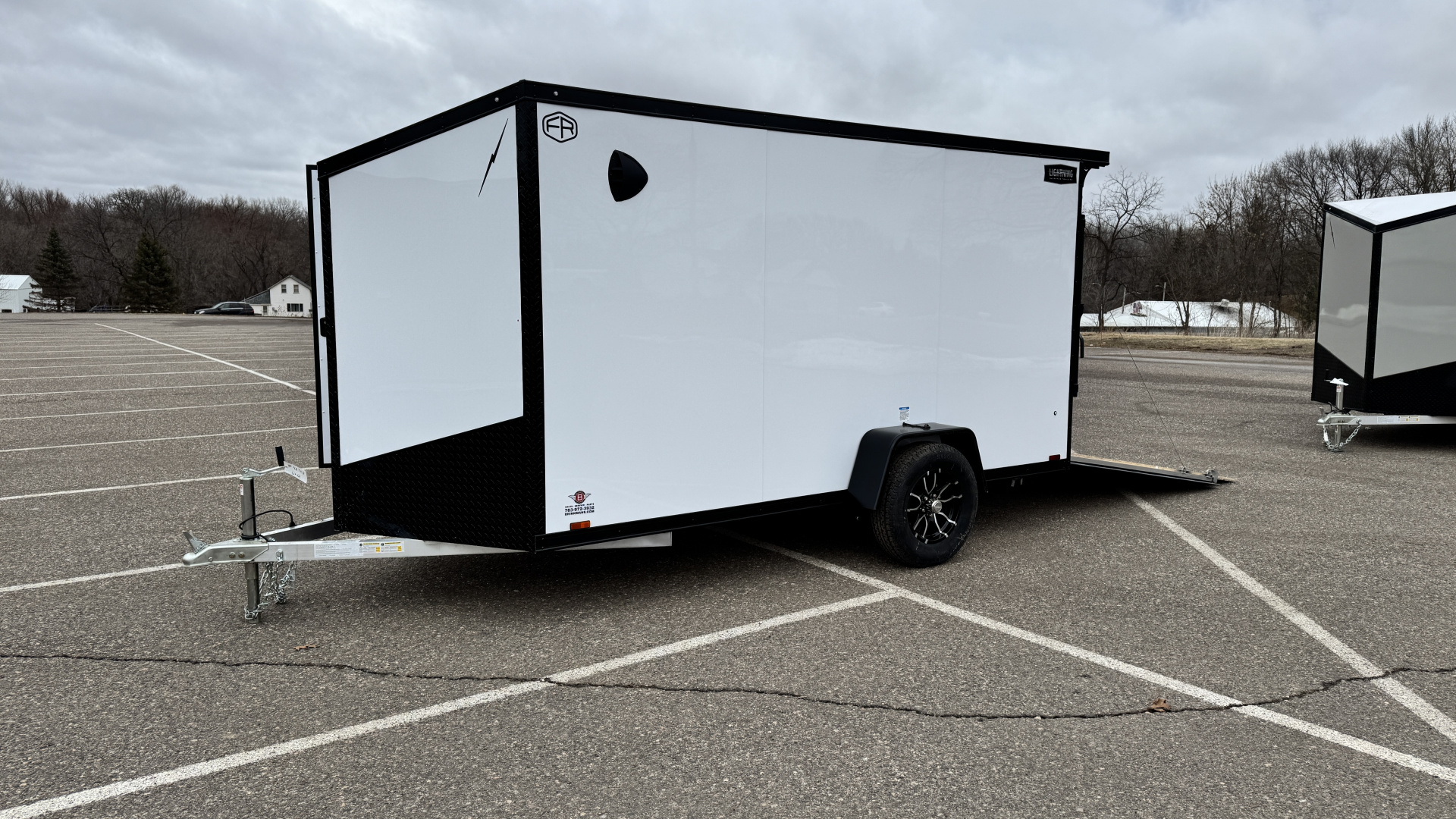 New 2026 Lightning 6x12 Enclosed Aluminum Cargo Trailer - RAMP DOOR!