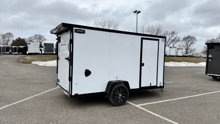 New 2026 Lightning 6x12 Enclosed Aluminum Cargo Trailer - RAMP DOOR!