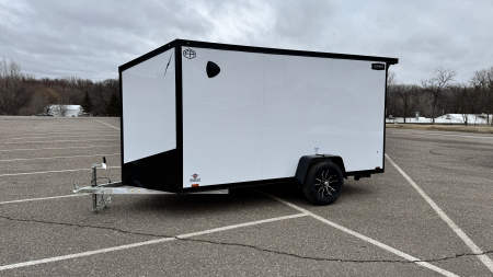New 2026 Lightning 6x12 Enclosed Aluminum Cargo Trailer - RAMP DOOR!